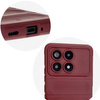Pancerne etui Bizon Case Tur do Xiaomi Poco F6 Pro, burgundowe