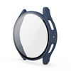 Etui Bizon Case+Glass do Galaxy Watch 5 44mm, niebieskie