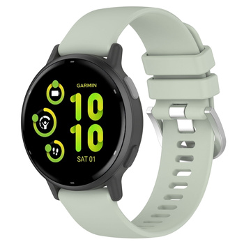 Pasek silikonowy do smartwatcha, Bizon Strap Watch Silicone Pro T, Quick Release 20 mm, turkusowy
