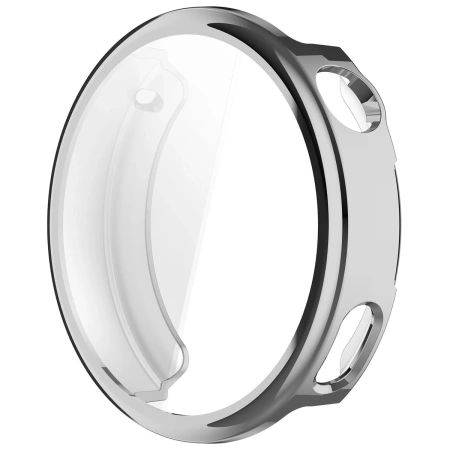 Etui z osłoną ekranu Bizon Case Watch Felipe do Xiaomi Watch S4 41 mm, srebrne