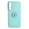 Etui Bizon Case Silicone Ring Sq do Galaxy A24, turkusowe