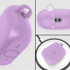 Silikonowe etui z karabińczykiem Bizon Case Headphone Silicone do AirPods Pro 3, jasnofioletowe