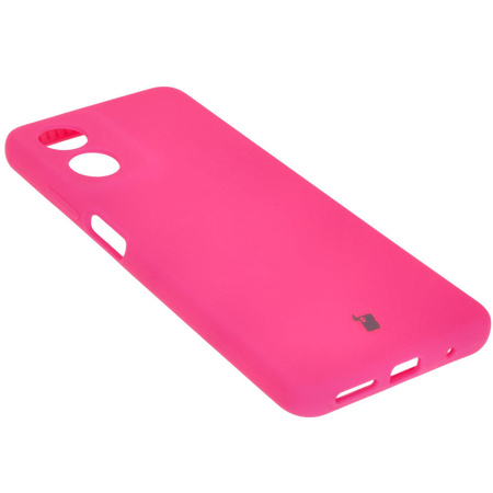 Silikonowe etui Bizon Soft Case do Motorola Moto G04, neonowo-różowe