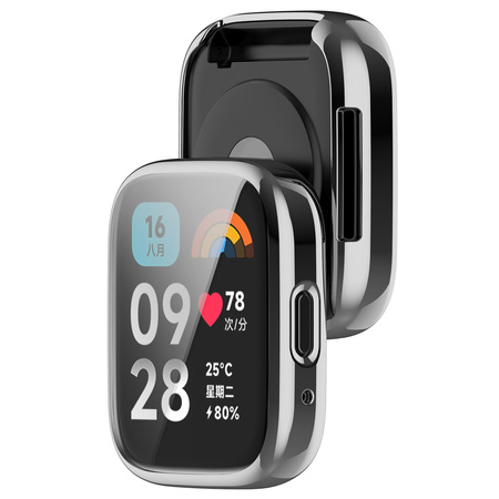 Etui Bizon Case Watch Felipe do Xiaomi Redmi Watch 3 Active, srebrne