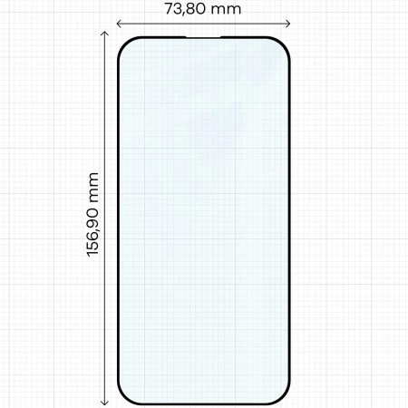 Szkło hartowane Bizon Glass Edge Duo do iPhone 15 Pro Max, czarna ramka, 2 sztuki