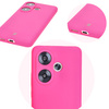 Silikonowe etui Bizon Soft Case do Xiaomi Poco F6, neonowo-różowe