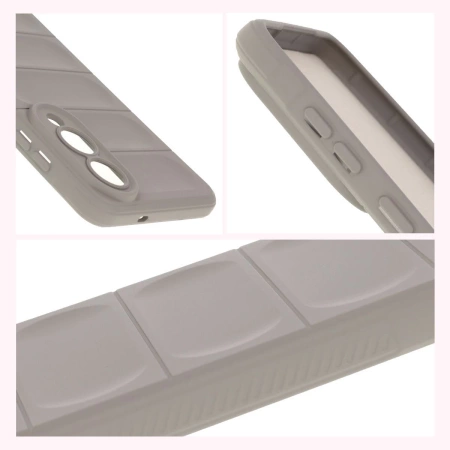 Pancerne etui Bizon Case Tur do Galaxy S25 Edge, jasnoszare