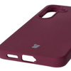 Silikonowe etui Bizon Soft Case do Galaxy S25, ciemnofioletowe