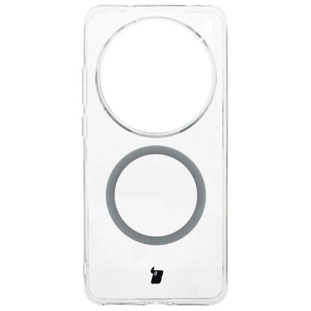 Etui z pierścieniem magnetycznym Bizon Case CrystalO do Vivo X200 Pro, przezroczyste