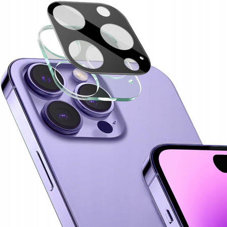Etui + 2x folia na ekran + szkiełko na obiektyw Bizon Case Clear Pack do iPhone 16 Pro