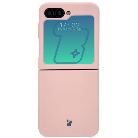 Silikonowe etui Bizon Soft Case do Galaxy Z Flip6, jasnoróżowe