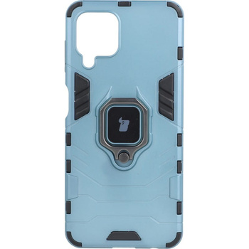 Etui Bizon Case Armor Ring do Galaxy A22 4G / M22, niebieskie