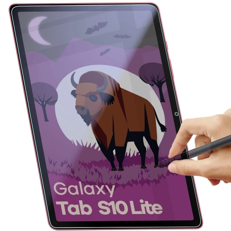 Prywatyzujące szkło hybrydowe Bizon Glass Tab Mule Shadow do Galaxy Tab S10 Lite, matowe