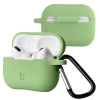 Silikonowe etui z karabińczykiem Bizon Case Headphone Silicone do AirPods Pro 2, jasnozielone