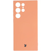 Etui Bizon Case Silicone Sq do Galaxy S23 Ultra, pomarańczowe