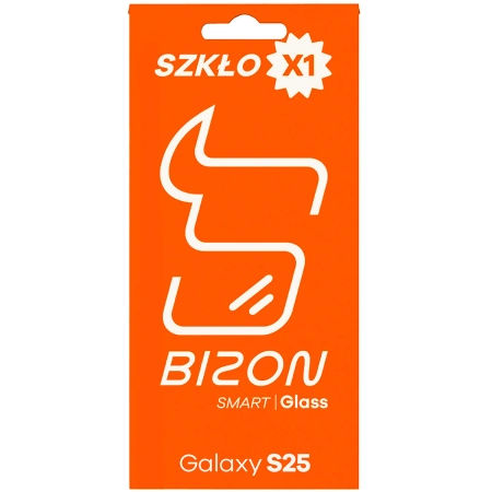 Szkło ochronne 2.5D Bizon Smart Glass do Galaxy S25, 1 sztuka