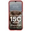 Pancerne etui Bizon Case Tur do Xiaomi Redmi 15C 4G / 5G / POCO C85 4G, czerwone