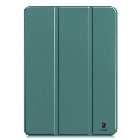 Etui Bizon Case Tab Croc do iPad Pro 11" 2025 / 2024, ciemnozielone