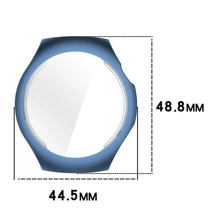 Etui z osłoną ekranu Bizon Case Watch Felipe do Huawei Watch 5 42mm, niebieskie
