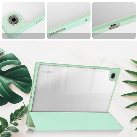 Etui Bizon Case Tab Clear Matt do Galaxy Tab A8 2021, miętowe