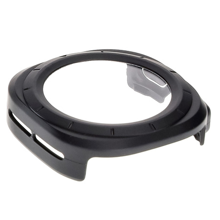 Etui ze szkłem do zegarka Bizon Case+Glass Watch do Galaxy Watch Ultra 2 / 1, matowo czarne