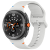 Silikonowy pasek Bizon Strap Watch Silicone G do Galaxy Watch 8 40 mm / 44 mm / 8 Classic 46 mm, jasnoszary