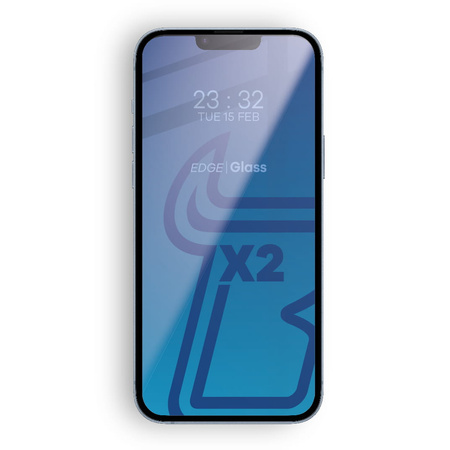 2x Szkło + szybka na aparat Bizon Edge 2 Pack do iPhone 14 Plus