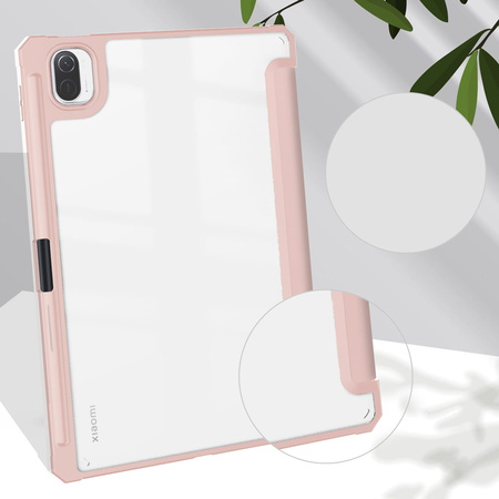 Etui Bizon Case Tab Clear Matt do Xiaomi Pad 5 / 5 Pro 11.0, różowozłote