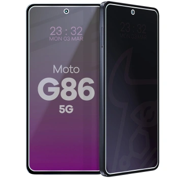 Prywatyzujące szkło hybrydowe Bizon Glass Mule Shadow do Motorola Moto G86 5G, matowe