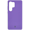 Silikonowe etui Bizon Soft Case do Galaxy S25 Ultra, fioletowe