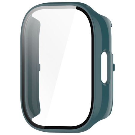Etui ze szkłem do zegarka Bizon Case+Glass Watch do Xiaomi Redmi Watch 5 Active, zielone