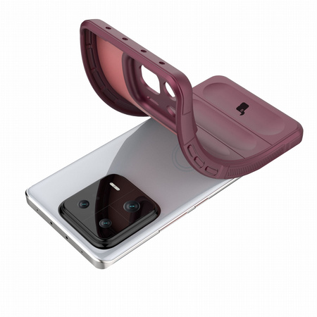 Pancerne etui Bizon Case Tur do Xiaomi 13 Pro, burgundowe