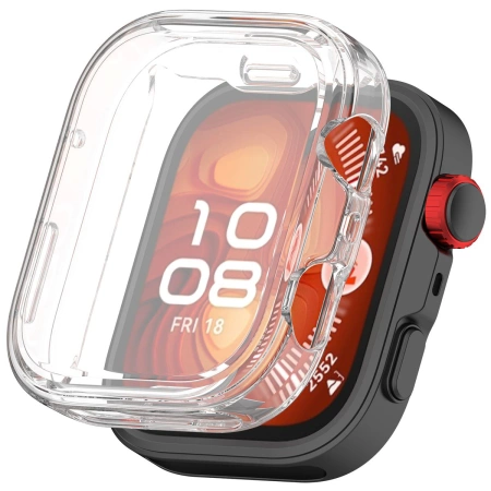 Etui z osłoną ekranu Bizon Case Watch Felipe do Huawei Watch Fit 4, przezroczyste