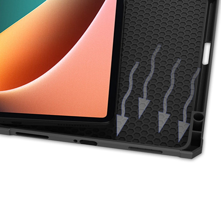 Etui Bizon Case Tab Lizard do Xiaomi Pad 5 / 5 Pro 11.0, różowozłote