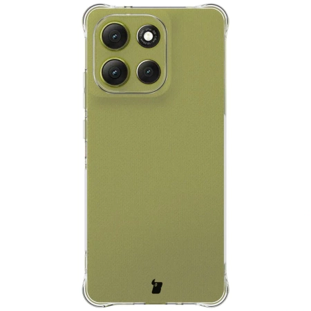 Elastyczne etui + 2x folia na ekran Bizon Case Clear Pack do Motorola Moto G86 5G