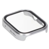 Etui ze szkłem do zegarka Bizon Case+Glass Watch do Huawei Watch Fit 4 Pro, satynowo srebrne