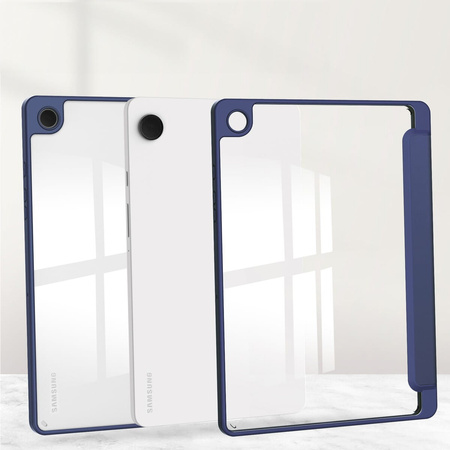 Etui Bizon Case Tab Clear Matt do Samsung Galaxy Tab A9 Plus, granatowe
