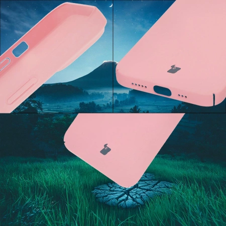 Etui Bizon Case Łupka do iPhone 14, różowe