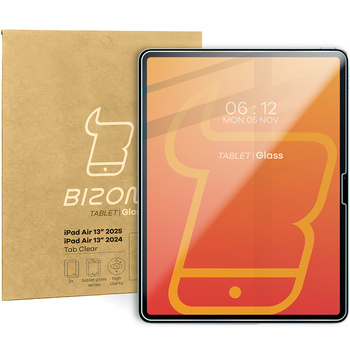 Szkło hartowane Bizon Glass Tab Clear Duo do iPad Air 13" 2025 / 2024, 2 sztuki
