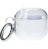 Elastyczne etui z karabińczykiem Bizon Case Headphone Clear do AirPods 4 przeźroczyste