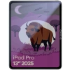 Prywatyzujące szkło hybrydowe Bizon Glass Tab Mule Shadow do iPad Pro 13" M5 2025, matowe
