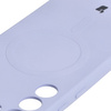 Etui silikonowe z pierścieniem magnetycznym Bizon Case Silicone Magnetic do Galaxy S23 Plus, jasnofioletowe