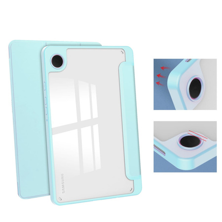 Etui Bizon Case Tab Clear Matt do Galaxy Tab A9, błękitne