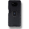 Etui Bizon Case Armor Ring do Xiaomi Poco X3 / X3 Pro / X3 NFC, czarne