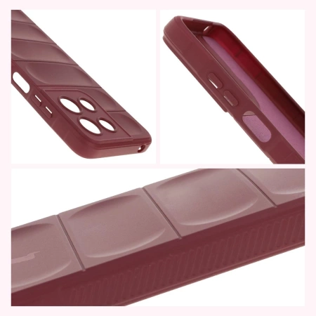 Pancerne etui Bizon Case Tur do Motorola Moto G15 / G15 Power, burgundowe