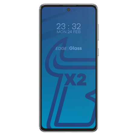2x Szkło + szybka na aparat Bizon Edge Pack do Galaxy A73