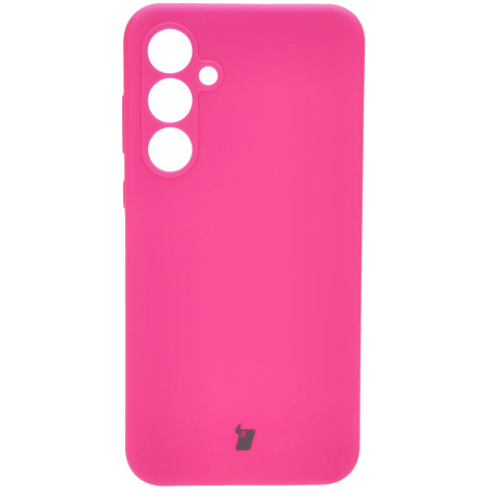 Silikonowe etui Bizon Soft Case do Galaxy A35 5G, neonowo-różowe
