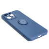 Etui Bizon Case Silicone Ring Sq do iPhone 15 Pro Max, granatowe