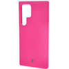 Silikonowe etui Bizon Soft Case do Galaxy S24 Ultra, neonowo-różowe