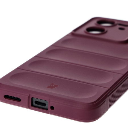 Pancerne etui Bizon Case Tur do Xiaomi 13T Pro / 13T, burgundowe